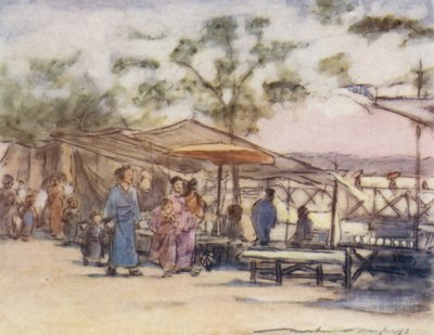 一日の終わりと祭りの終わり 作： Mortimer Ludington Menpes
